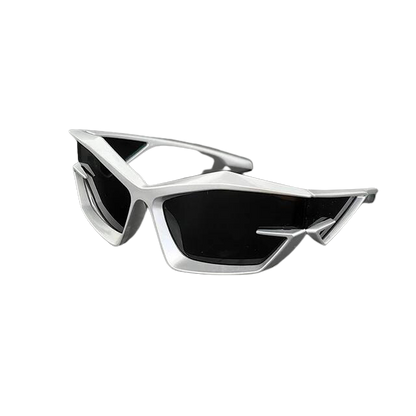 TurboBeat schnelle Techno & Rave Brille Weiß